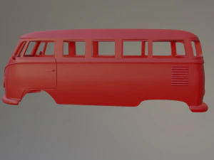Volkswagen T1 Bus 3D Print Model