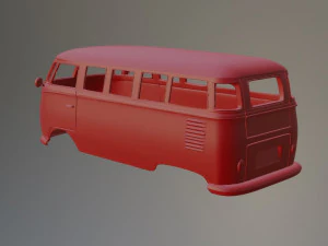 Volkswagen T1 Bus 3D Print Model