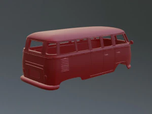 Volkswagen T1 Bus 3D Print Model