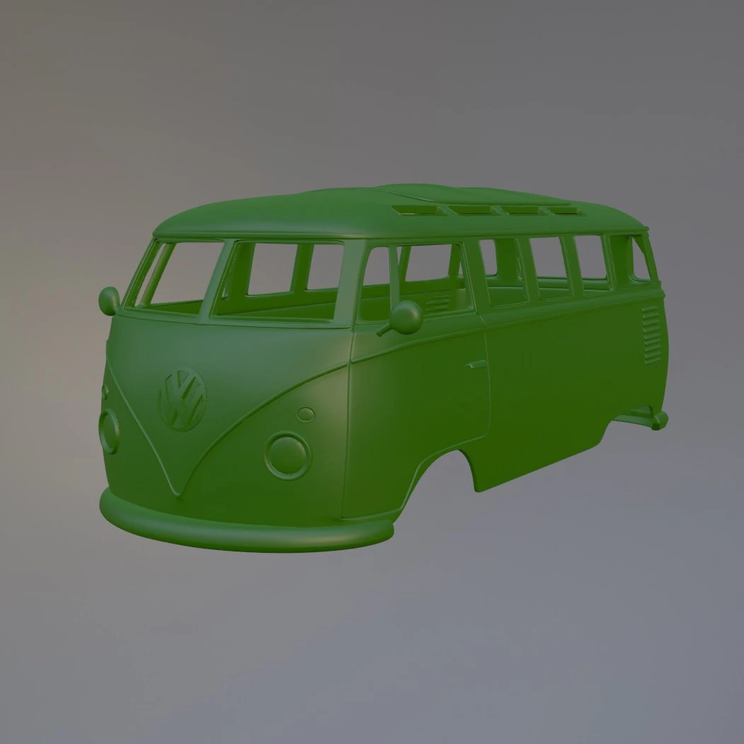 Volkswagen T1 Bus 3D Print Model .c4d .max .obj .3ds .fbx .stl .blend 