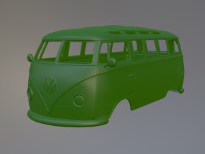 Volkswagen T1 Bus 3D Print Model