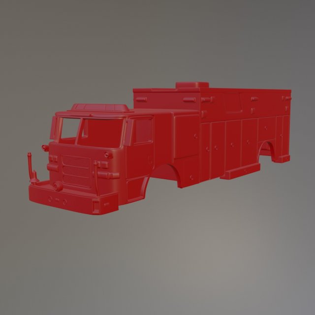 Pierce Arrow XT Firetruck Modèles 3D en vedette .c4d .max .obj .3ds .fbx .stl .blend 