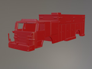 Pierce Arrow XT Firetruck 3D प्रिंट मॉडल