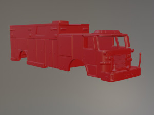 Pierce Arrow XT Firetruck Modèles 3D en vedette