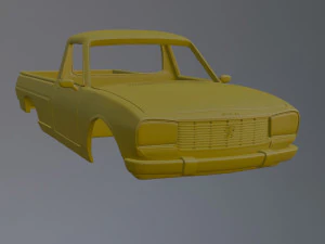 Peugeot 504 Pickup 3D Print Model