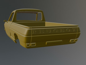 Peugeot 504 Pickup 3D-printmodel