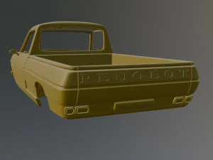 Peugeot 504 Pickup 3D Print Model