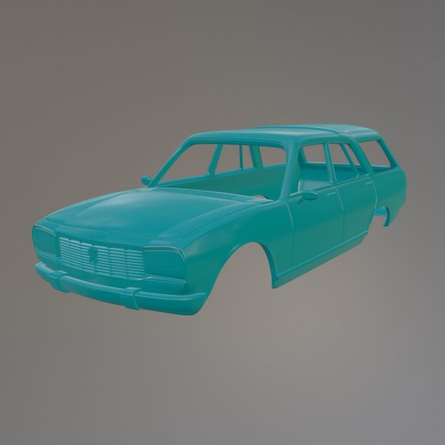 Peugeot 504 Break Modelo de Impressão 3D .c4d .max .obj .3ds .fbx .stl .blend 