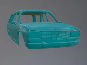 Peugeot 504 Break 3D Print Model
