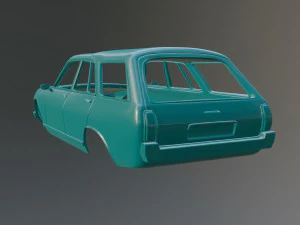 Peugeot 504 Break 3D Print Model