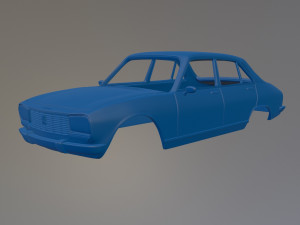 Peugeot 504 3D 프린트 모델