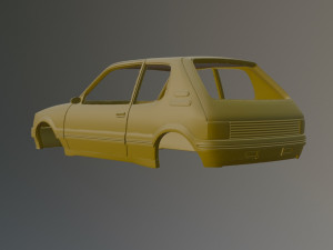 Peugeot 205 GTI 3D-printmodel