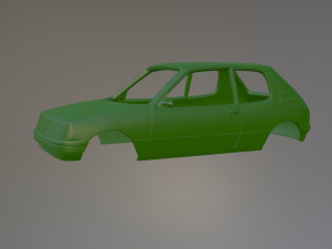 Peugeot 205 3D Print Model