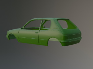 Peugeot 205 3D 打印模型