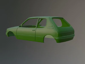 Peugeot 205 3D Print Model