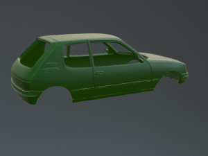 Peugeot 205 3D 打印模型