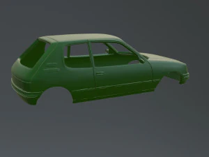 Peugeot 205 3D Print Model