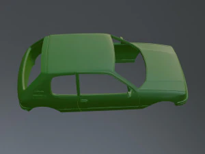 Peugeot 205 3D Print Model