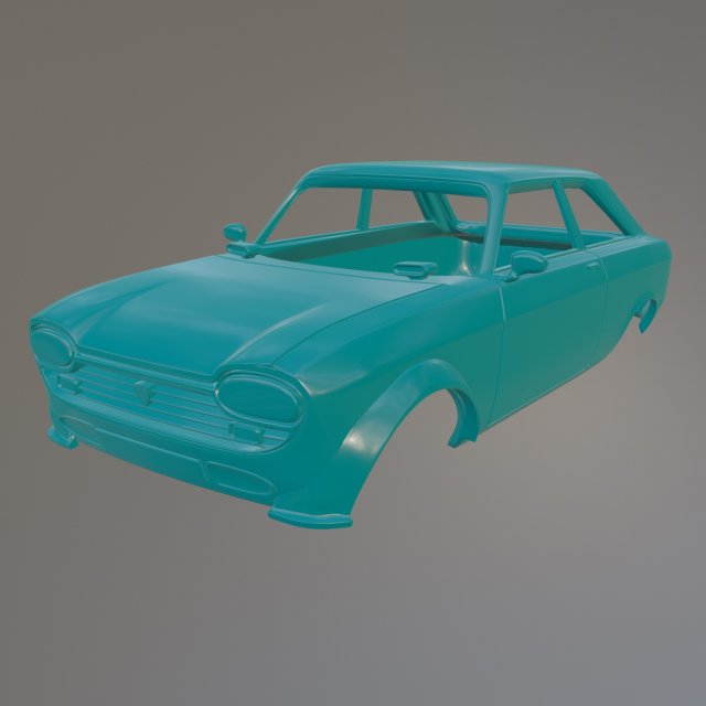 Peugeot 204 Coupe Rally 3D Принт Модель .c4d .max .obj .3ds .fbx .stl .blend 