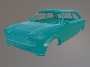 Peugeot 204 Coupe Rally 3D Print Model