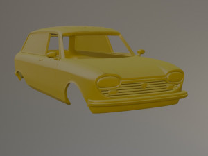 Peugeot 204 Fourgonette 3D Print Model