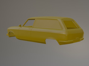 Peugeot 204 Fourgonette 3D 打印模型