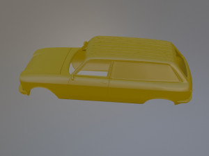 Peugeot 204 Fourgonette 3D 打印模型