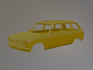 Peugeot 204 Break 3D Print Model