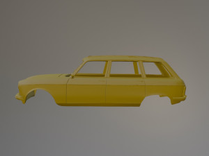 Peugeot 204 Break 3Dプリントモデル