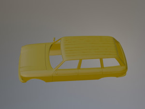 Peugeot 204 Break 3Dプリントモデル