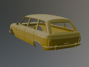 Peugeot 204 Break 3Dプリントモデル