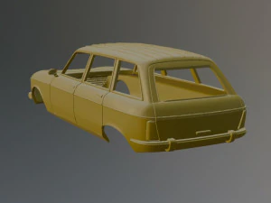 Peugeot 204 Break 3D Print Model