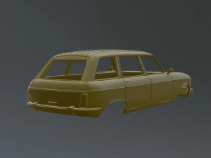 Peugeot 204 Break 3D Print Model