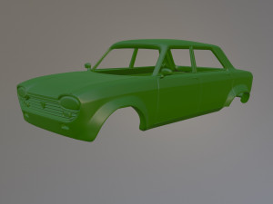 Peugeot 204 Berline Custom 3D Print Model