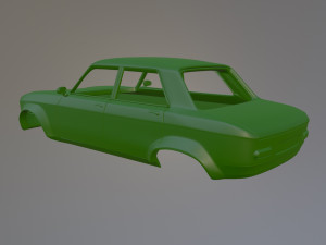 Peugeot 204 Berline Custom 3Dプリントモデル
