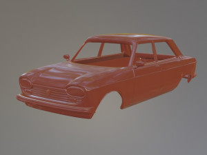 Peugeot 204 Berline 3D Print Model
