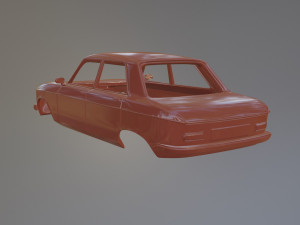 Peugeot 204 Berline Model Cetak 3D
