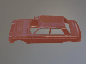Peugeot 204 Berline 3D Print Model