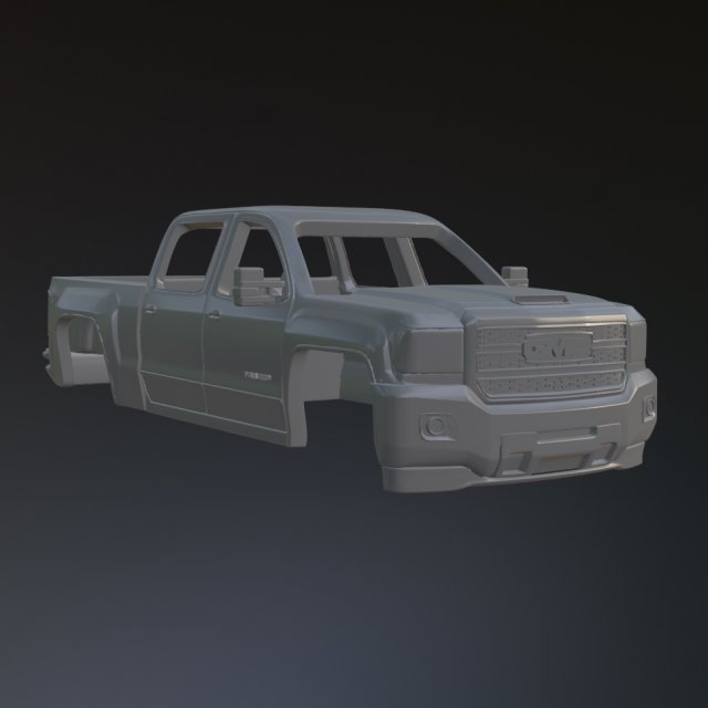 2018 GMC Sierra Denali 3D Print Model .c4d .max .obj .3ds .fbx .stl .blend 