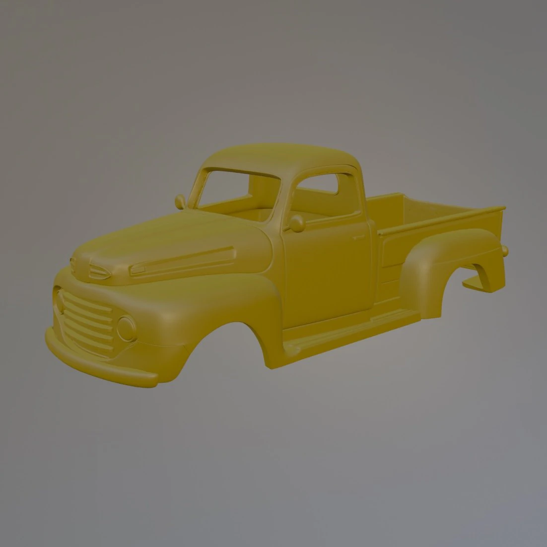 1948 Classic American Truck 3D Print Model .c4d .max .obj .3ds .fbx .stl .blend 