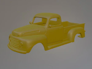Klassieke Amerikaanse vrachtwagen uit 1948 3D printmodel