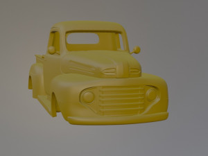 1948 Classic American Truck 3D प्रिंट मॉडल