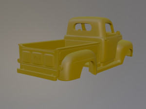 1948 Classic American Truck 3D प्रिंट मॉडल