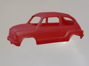 Фиат 600 3D Принт Модель