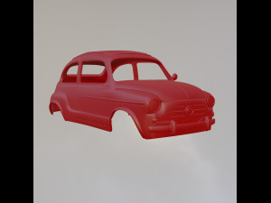 Fiat 600 Modelo de Impressão 3D