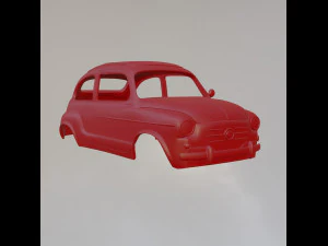 Fiat 600 3D Print Model