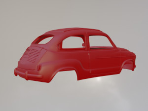 Fiat 600 Modelo de Impressão 3D