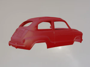Fiat 600 3D Print Model