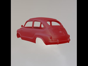 Fiat 600 Modelo de Impressão 3D