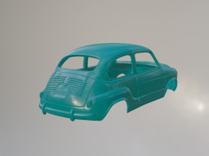 Fiat 600 Hardt Top 3D प्रिंट मॉडल